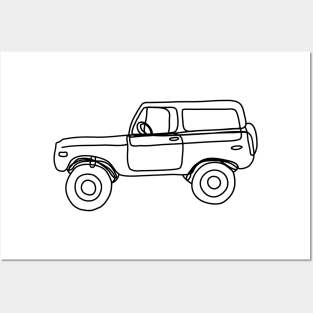 4 x 4 car Minimal Car Design Off Road Posters and Art